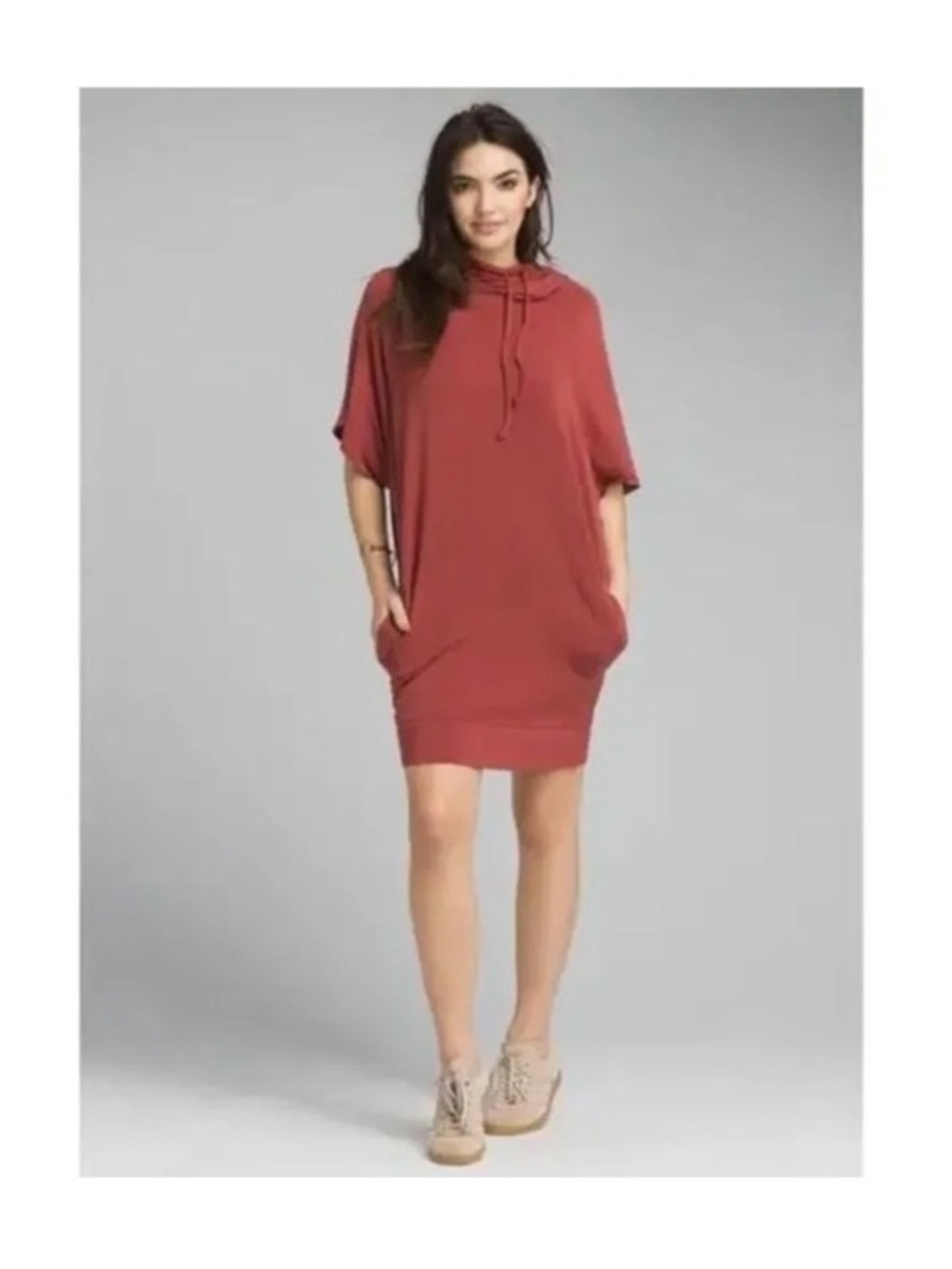 Prana Rose-Mauve Hoodie Dress